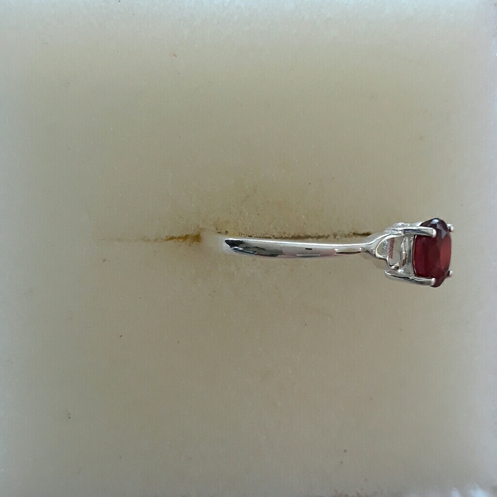 COPY - RUBY SOLITAIRE RING - Picture 2 of 3
